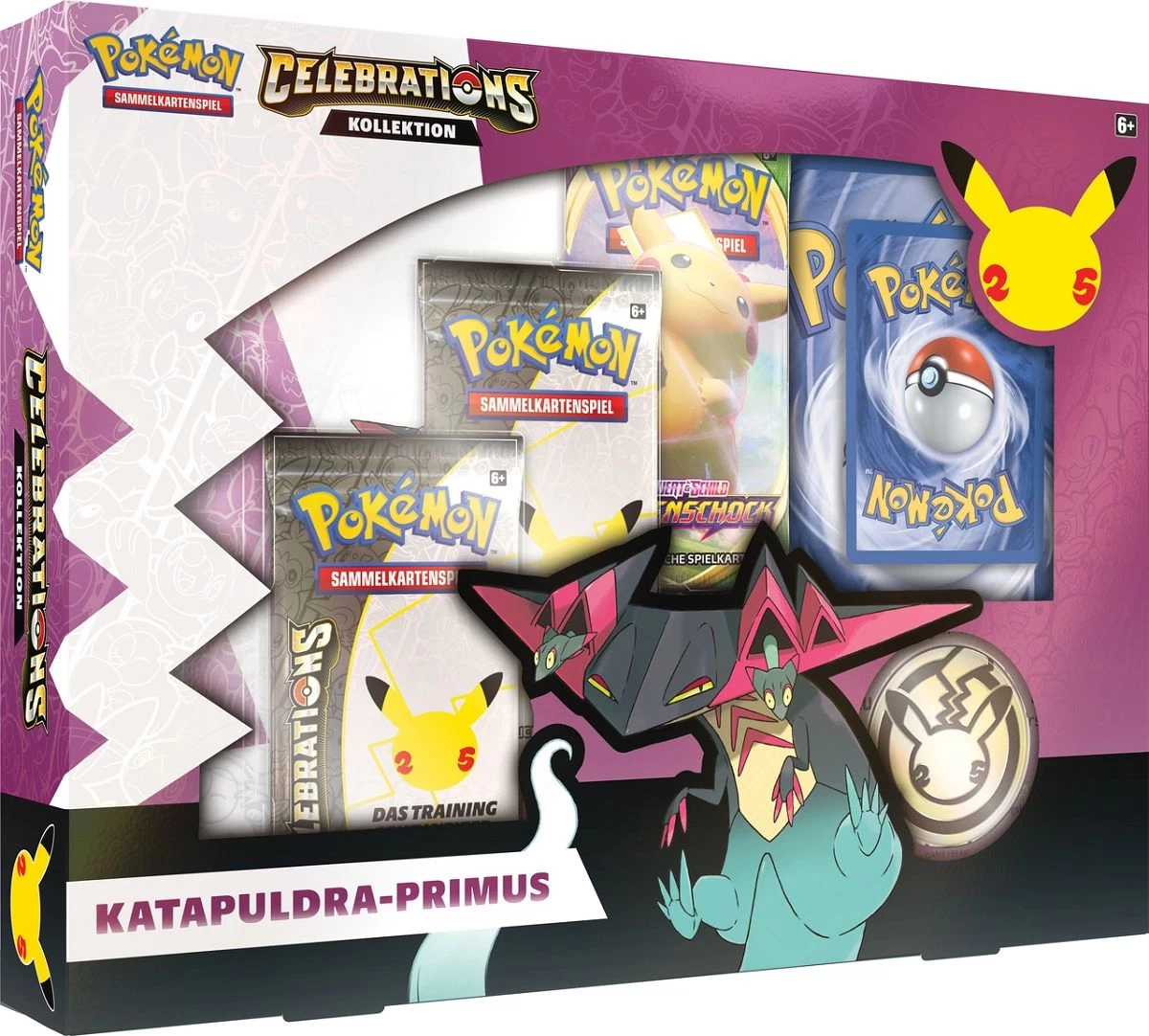 POKEMON Pokémon - 25 Jahre Jubiläums Box - Katapuldra-Primus Box (DE) 1 POKEMON Pokémon - 25 Jahre Jubiläums Box - Katapuldra-Primus Box (DE)