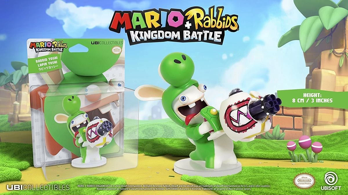 Ubisoft Mario + Rabbids Kingdom Battle: Rabbid Yoshi 8cm Figur 1 Ubisoft Mario + Rabbids Kingdom Battle: Rabbid Yoshi 8cm Figur