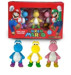 Diverse Nintendo Super Mario - Yoshi Deluxe Figuren 3-Pack