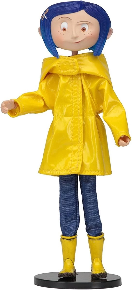 NECA Coraline In Rain Coat Puppe - Bendy Fashion Doll 1 NECA Coraline In Rain Coat Puppe - Bendy Fashion Doll