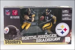 NFL 2-Pack Terry Bradshaw Vs. Ben Roethlisberger Figuren