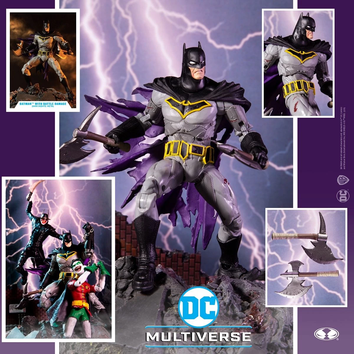 DC Multiverse - Batman With Battle Damage Actionfigur 11 DC Multiverse - Batman With Battle Damage Actionfigur – Bild 11