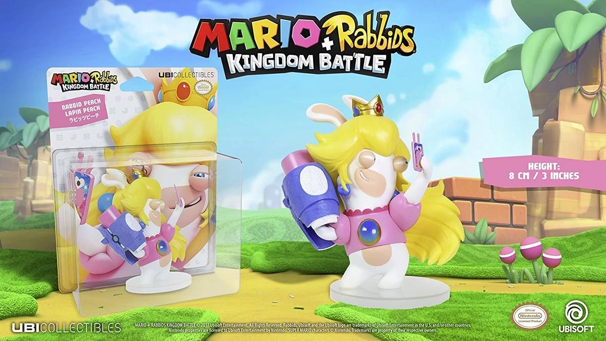 Ubisoft Mario + Rabbids Kingdom Battle: Rabbid Peach 8cm Figur 1 Ubisoft Mario + Rabbids Kingdom Battle: Rabbid Peach 8cm Figur